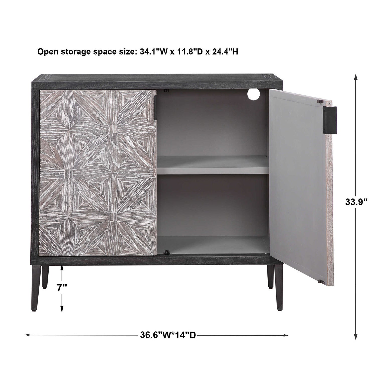 UTTERMOST Laurentia 2 Door Accent Cabinet - Cabinets & Bar