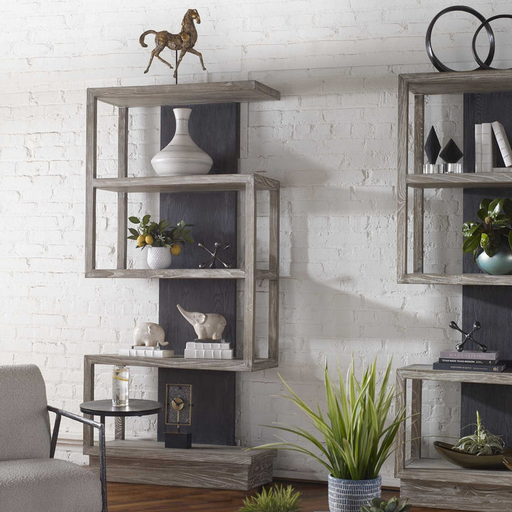 UTTERMOST NICASIA MODERN ETAGERE - Cabinets & Bar
