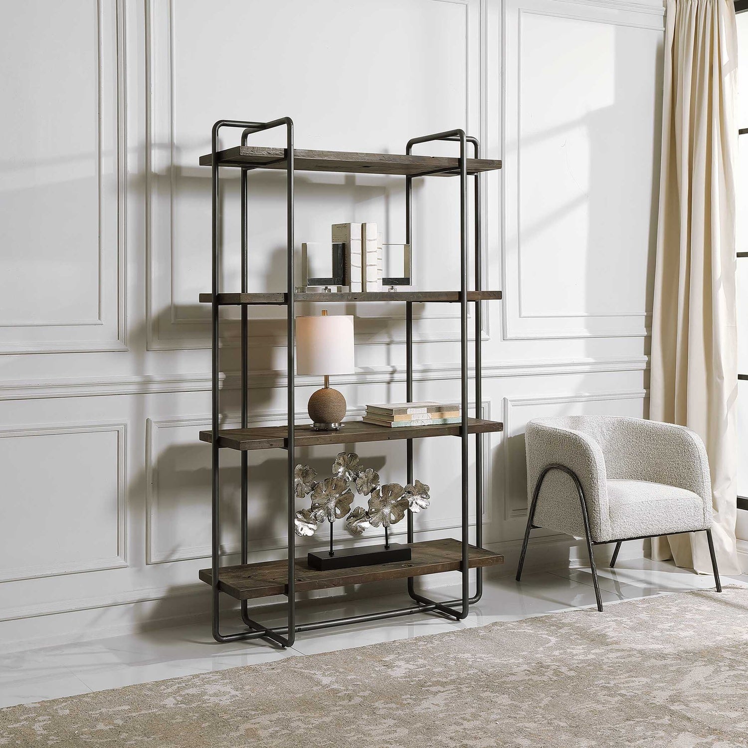 UTTERMOST STILO URBAN INDUSTRIAL ETAGERE - Cabinets & Bar