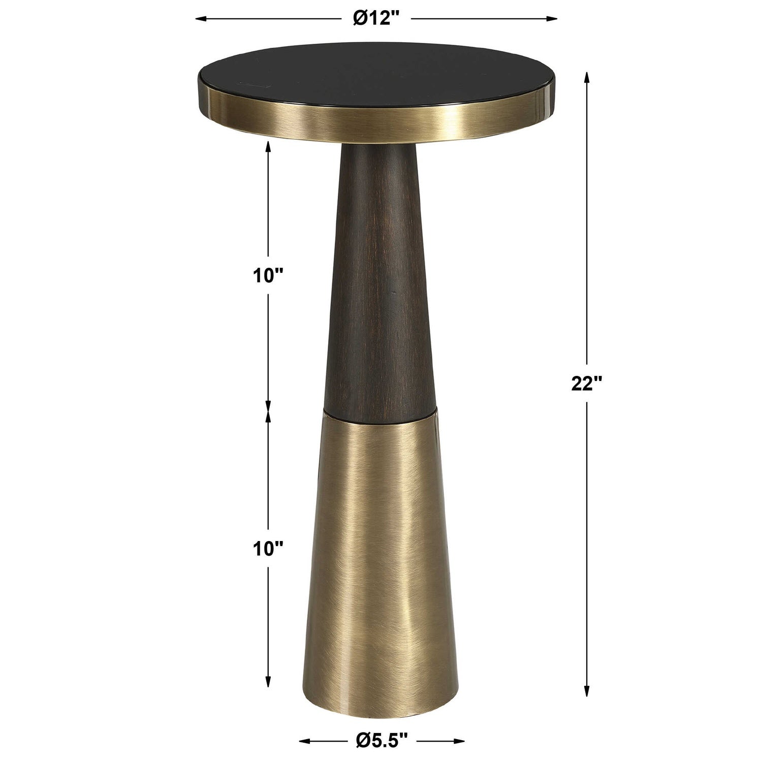 UTTERMOST FORTIER ACCENT TABLE - Side