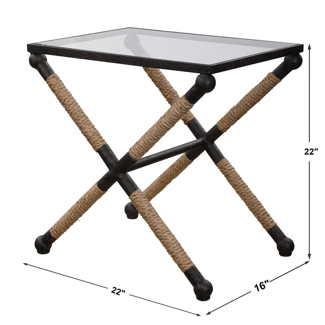 UTTERMOST Braddock Coastal Accent Table - Side
