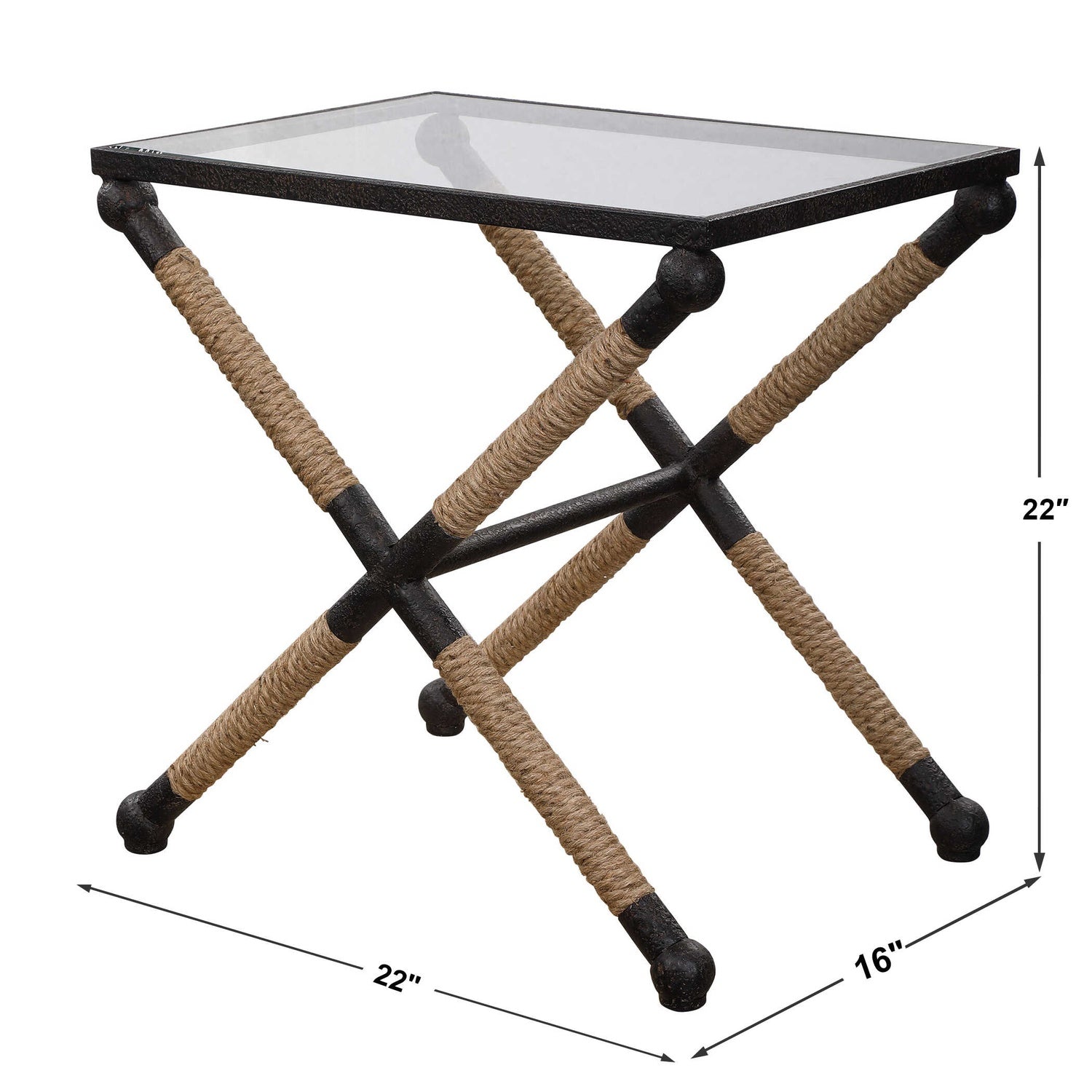 UTTERMOST Braddock Coastal Accent Table - Side