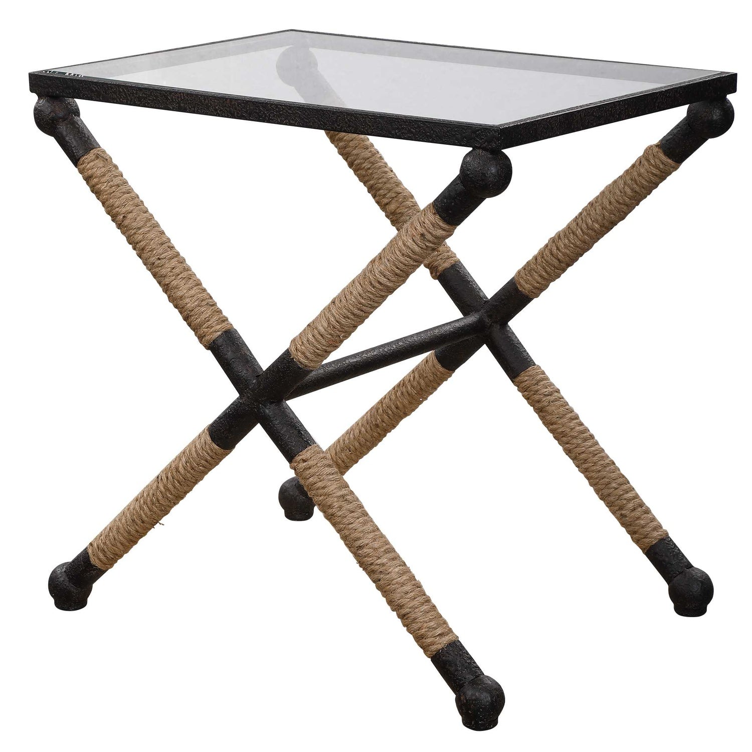 UTTERMOST BRADDOCK COASTAL ACCENT TABLE - Side