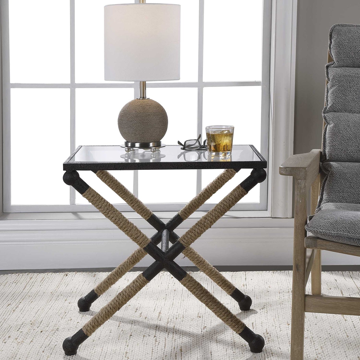 UTTERMOST Braddock Coastal Accent Table - Side