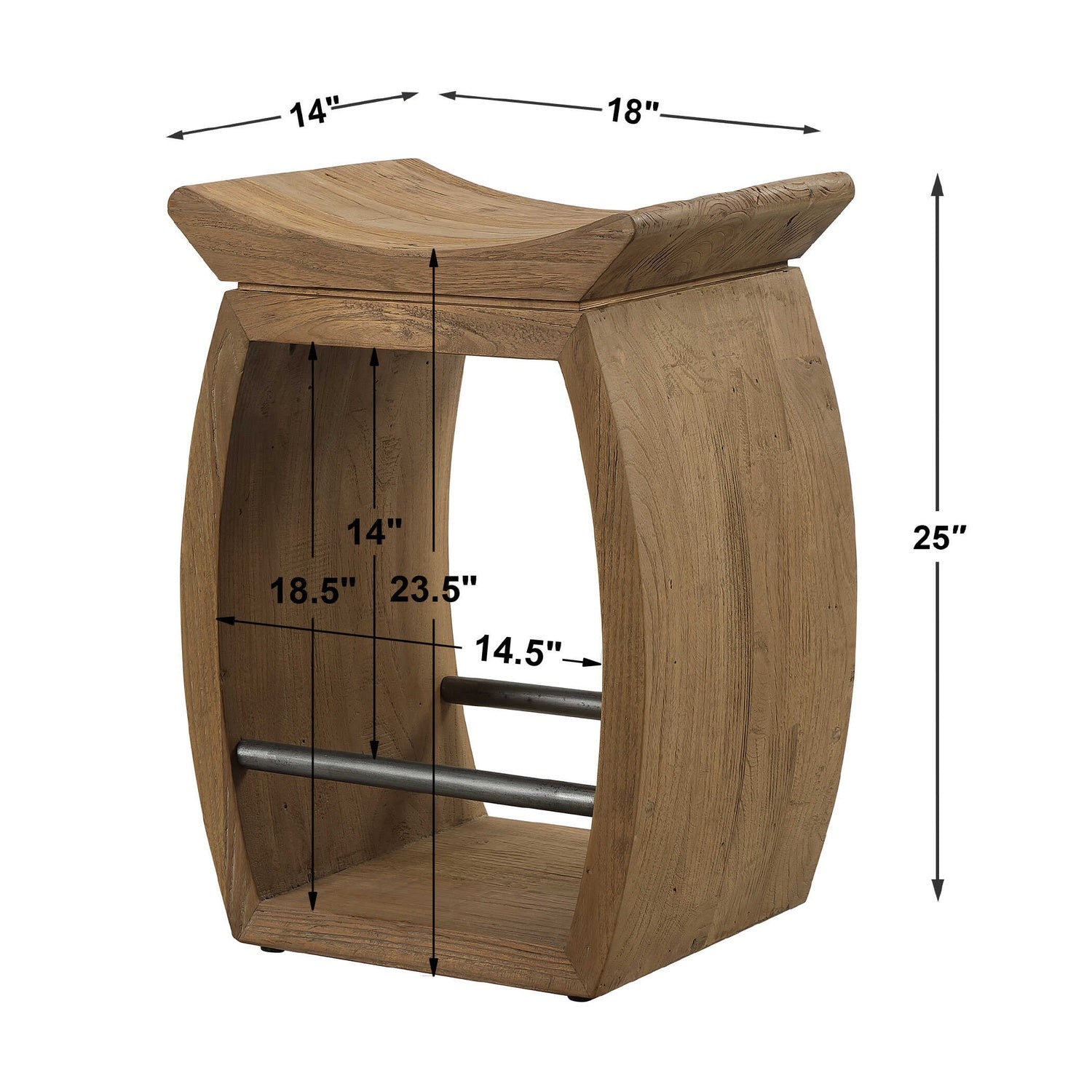 UTTERMOST CONNOR MODERN COUNTER STOOL - Benches, Ottoman, Stools