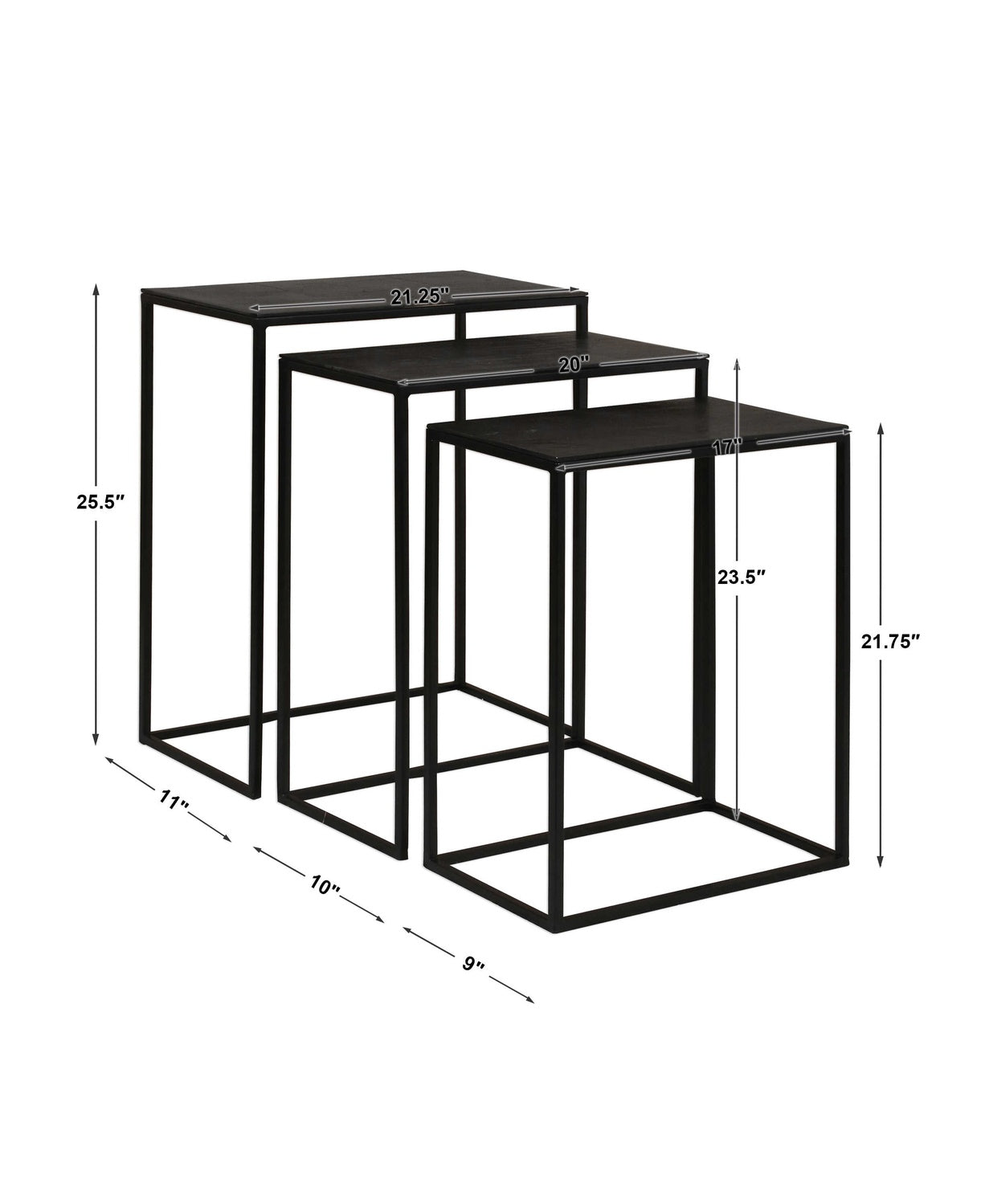 UTTERMOST COREENE NESTING TABLES - Side