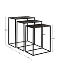 UTTERMOST Coreene Nesting Tables Set Of 3 - Side