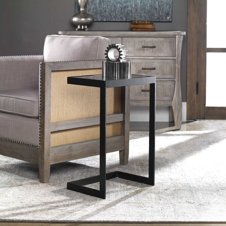 UTTERMOST WINDELL CANTILEVER ACCENT TABLE - Side