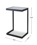 UTTERMOST Windell Cantilever Accent Table - Side