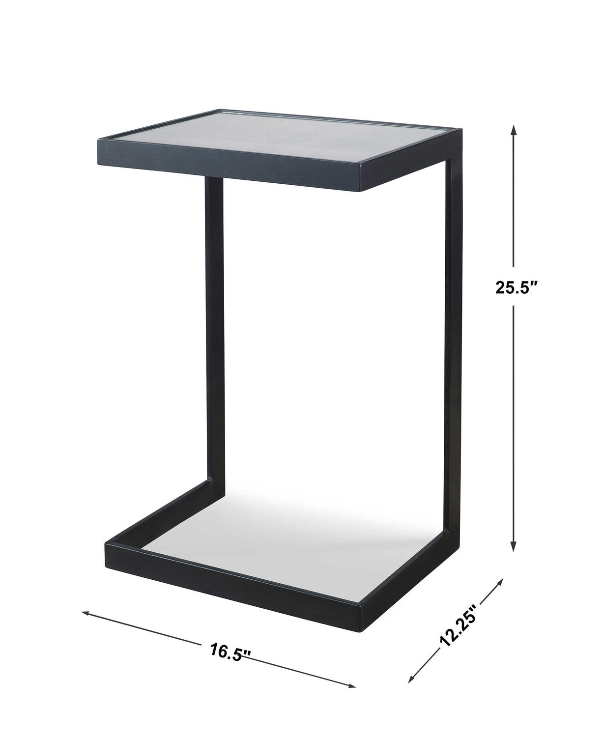 UTTERMOST Windell Cantilever Accent Table - Side