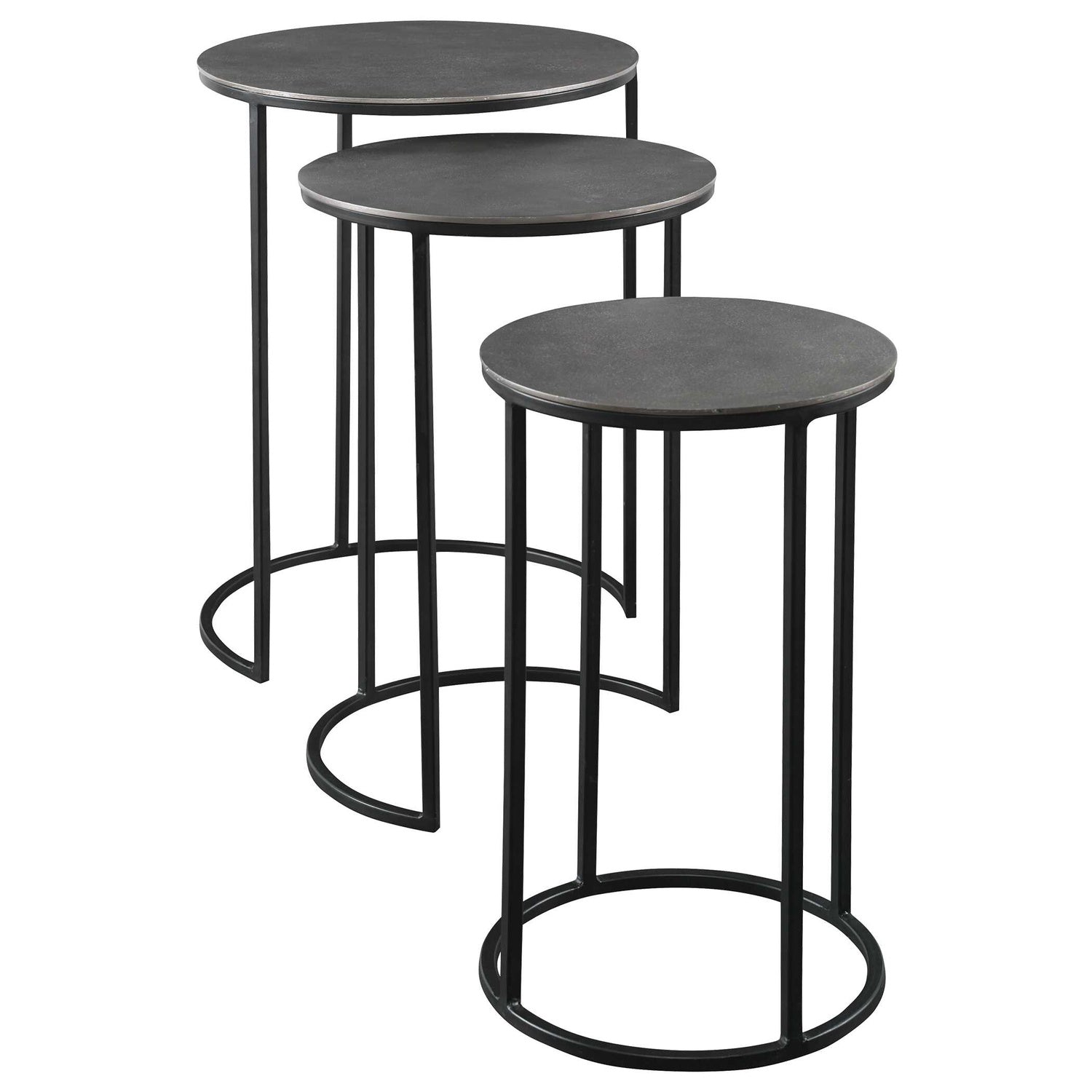 UTTERMOST ERIK METAL NESTING TABLES - Side