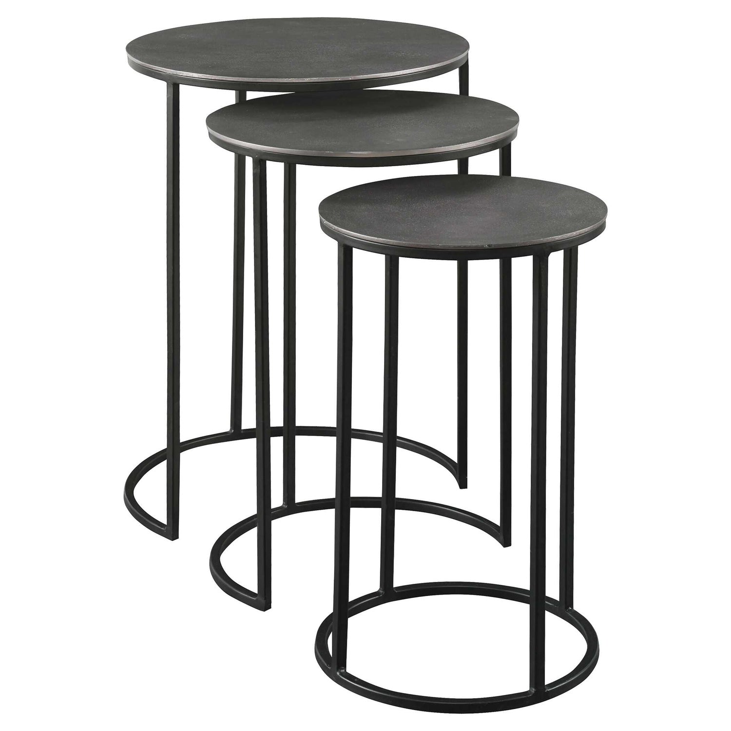 UTTERMOST ERIK METAL NESTING TABLES - Side