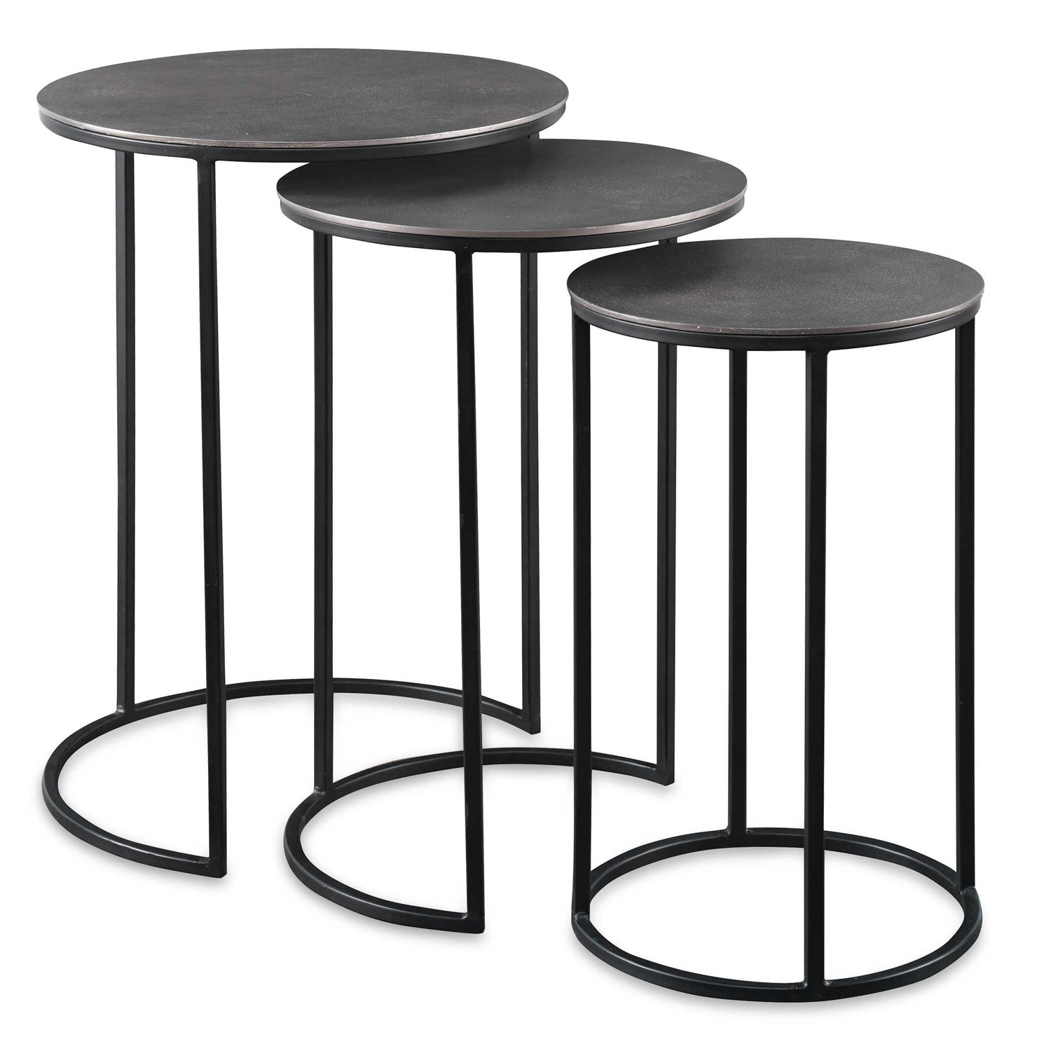 UTTERMOST ERIK METAL NESTING TABLES - Side