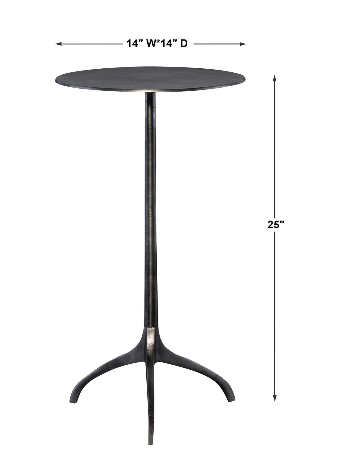 UTTERMOST BEACON INDUSTRIAL ACCENT TABLE - Side