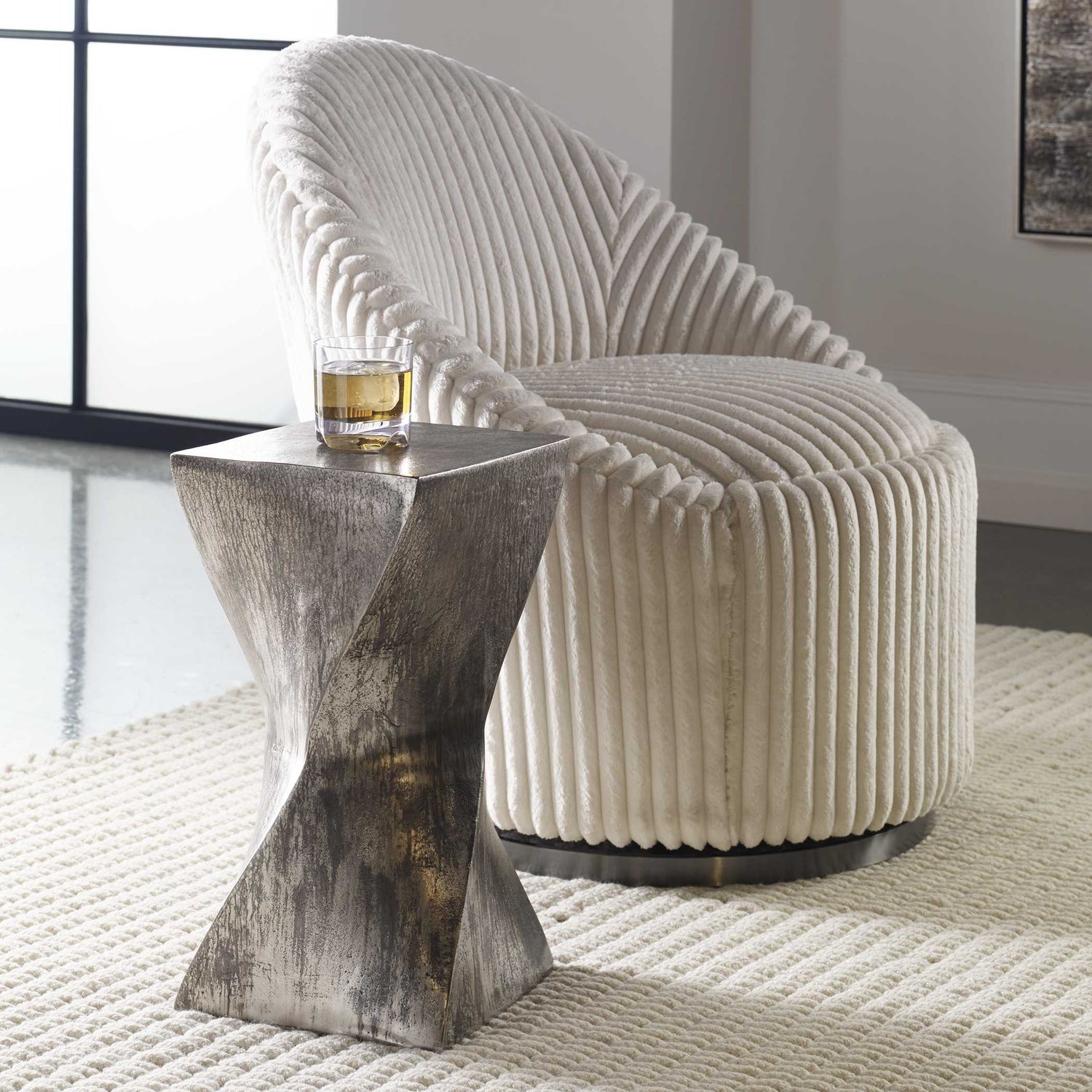 UTTERMOST EUPHRATES ACCENT TABLE - Side