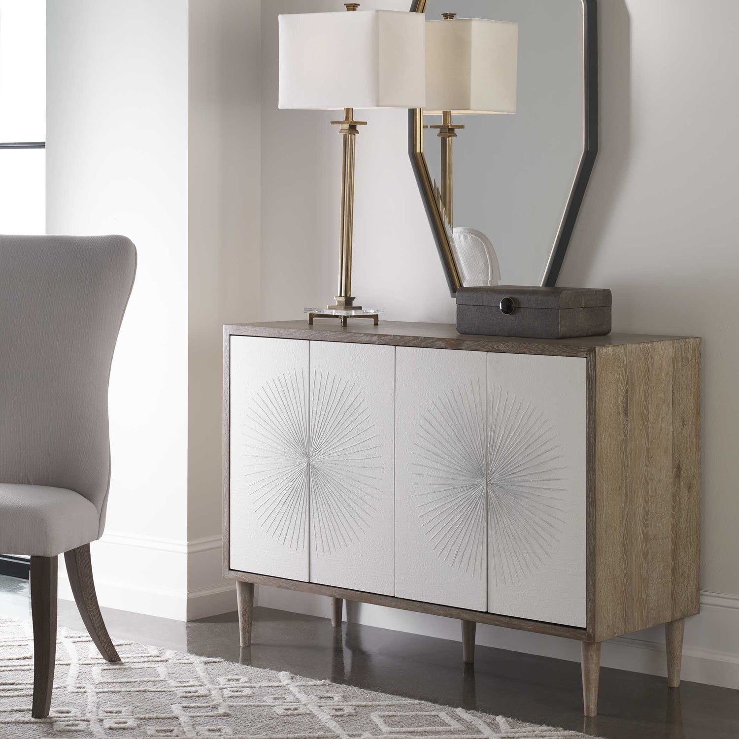 UTTERMOST DANI 4 DOOR CABINET - Cabinets & Bar