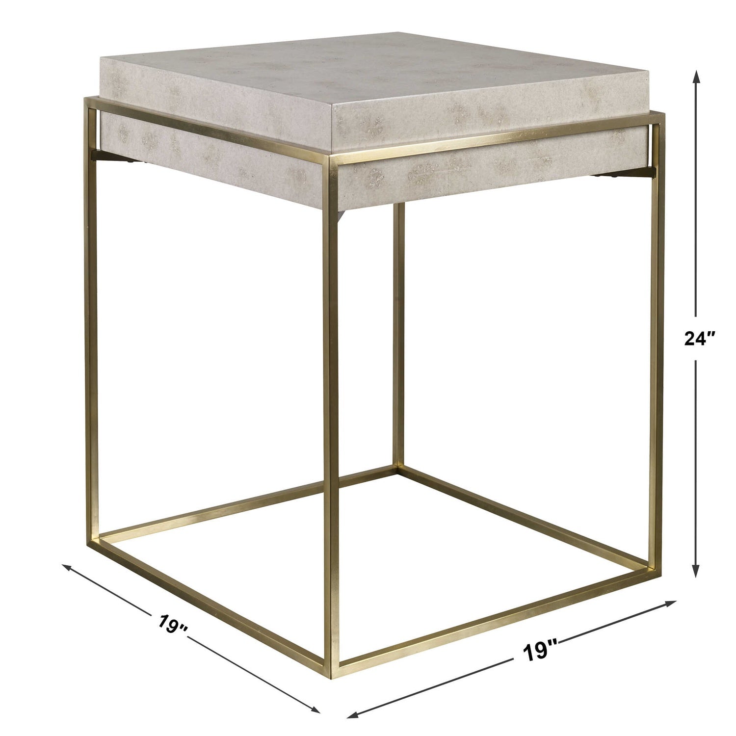UTTERMOST INDA MODERN ACCENT TABLE - Side