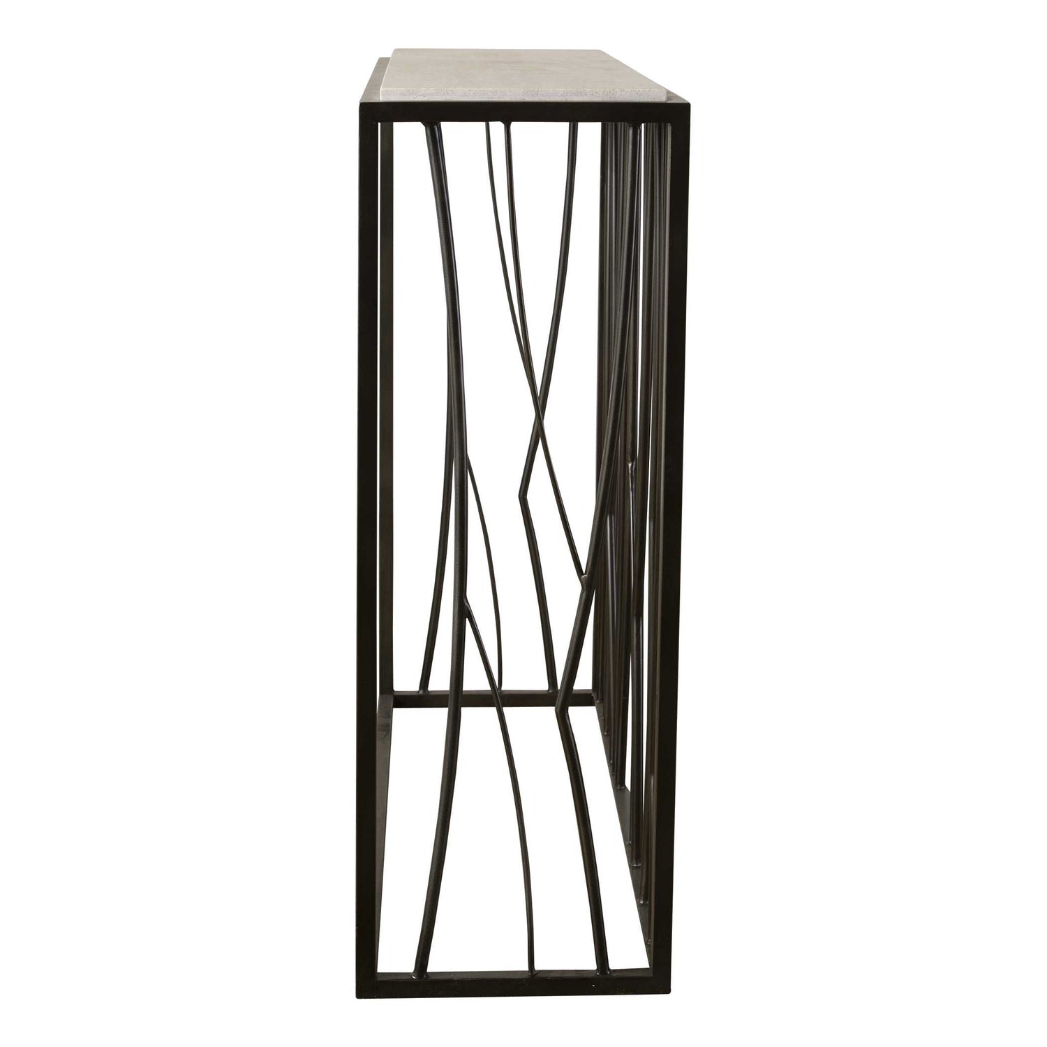 UTTERMOST Reed Travertine Console Table - Consoles