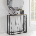 UTTERMOST REED TRAVERTINE CONSOLE TABLE - Consoles