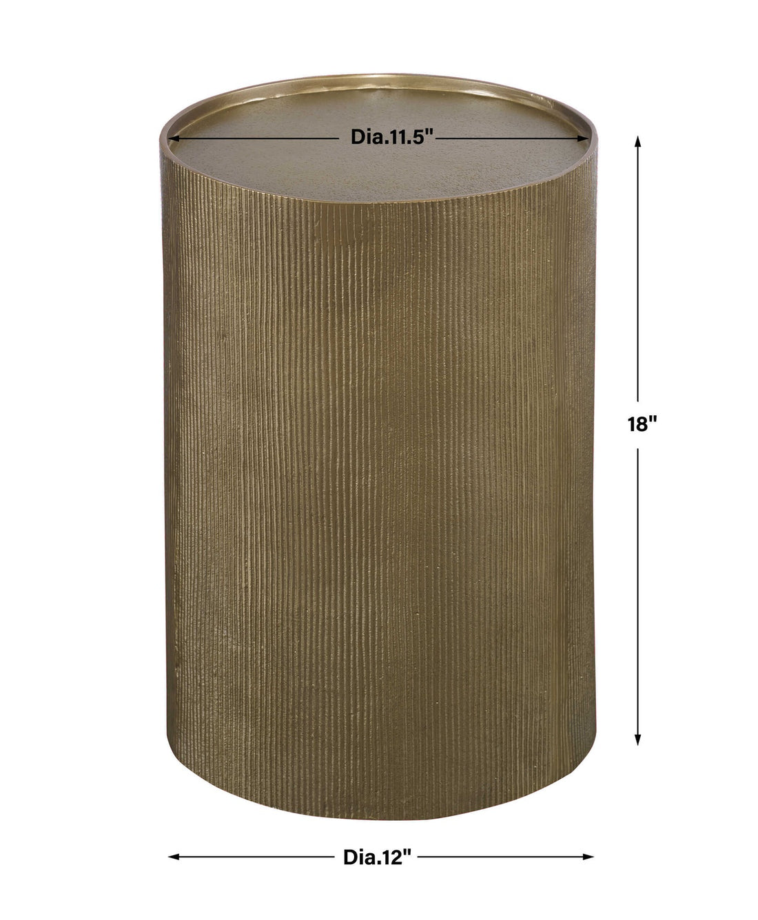 UTTERMOST ADRINA DRUM ACCENT TABLE - Side