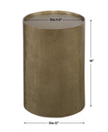 UTTERMOST ADRINA DRUM ACCENT TABLE - Side