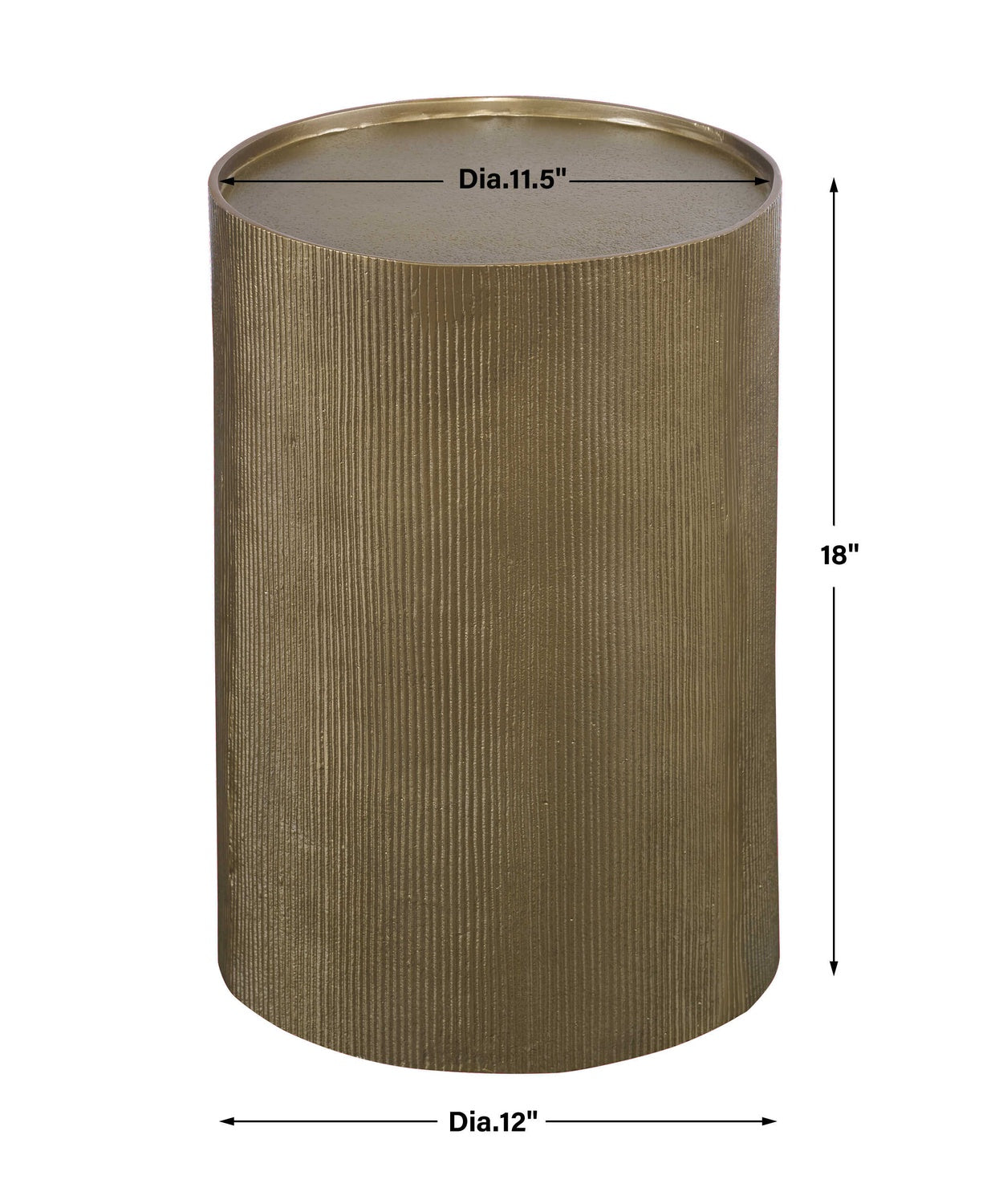 UTTERMOST Adrina Drum Accent Table - Side