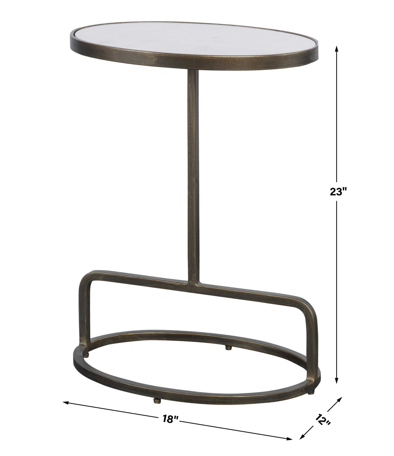 UTTERMOST JESSENIA ACCENT TABLE - Side