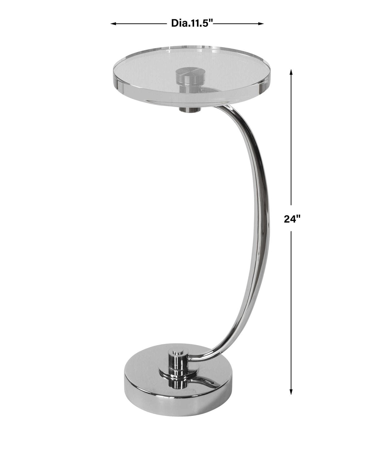 UTTERMOST WAVENEY DRINK TABLE - Side