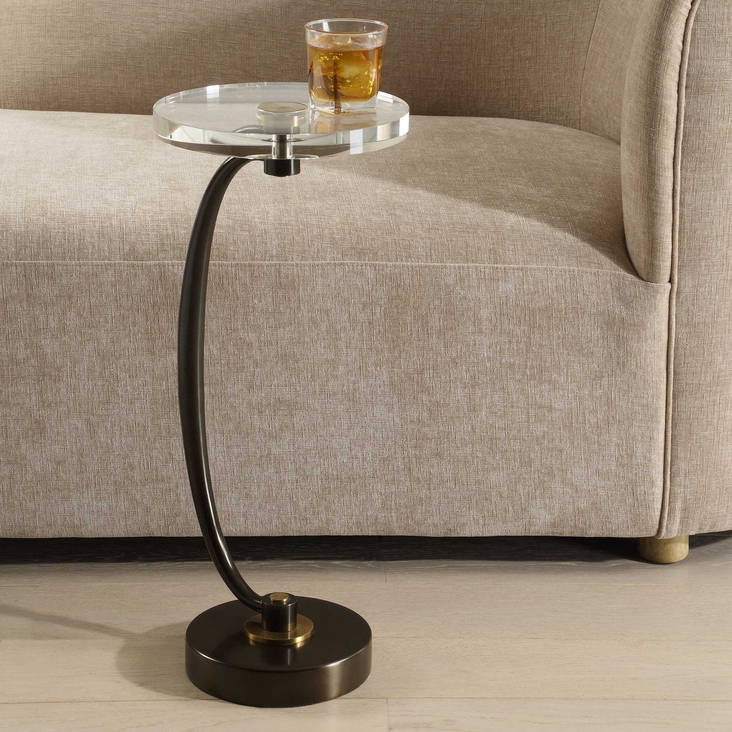 UTTERMOST WAVENEY DRINK TABLE - Side