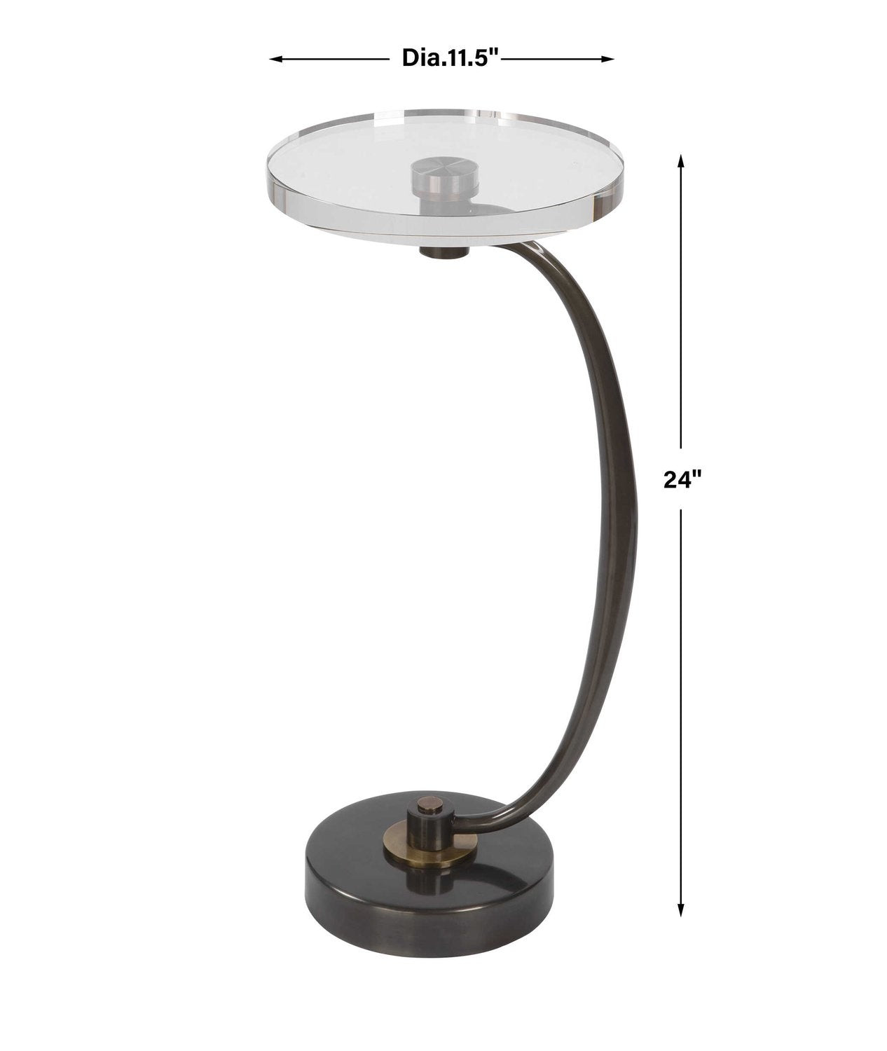 UTTERMOST Waveney Drink Table - Side