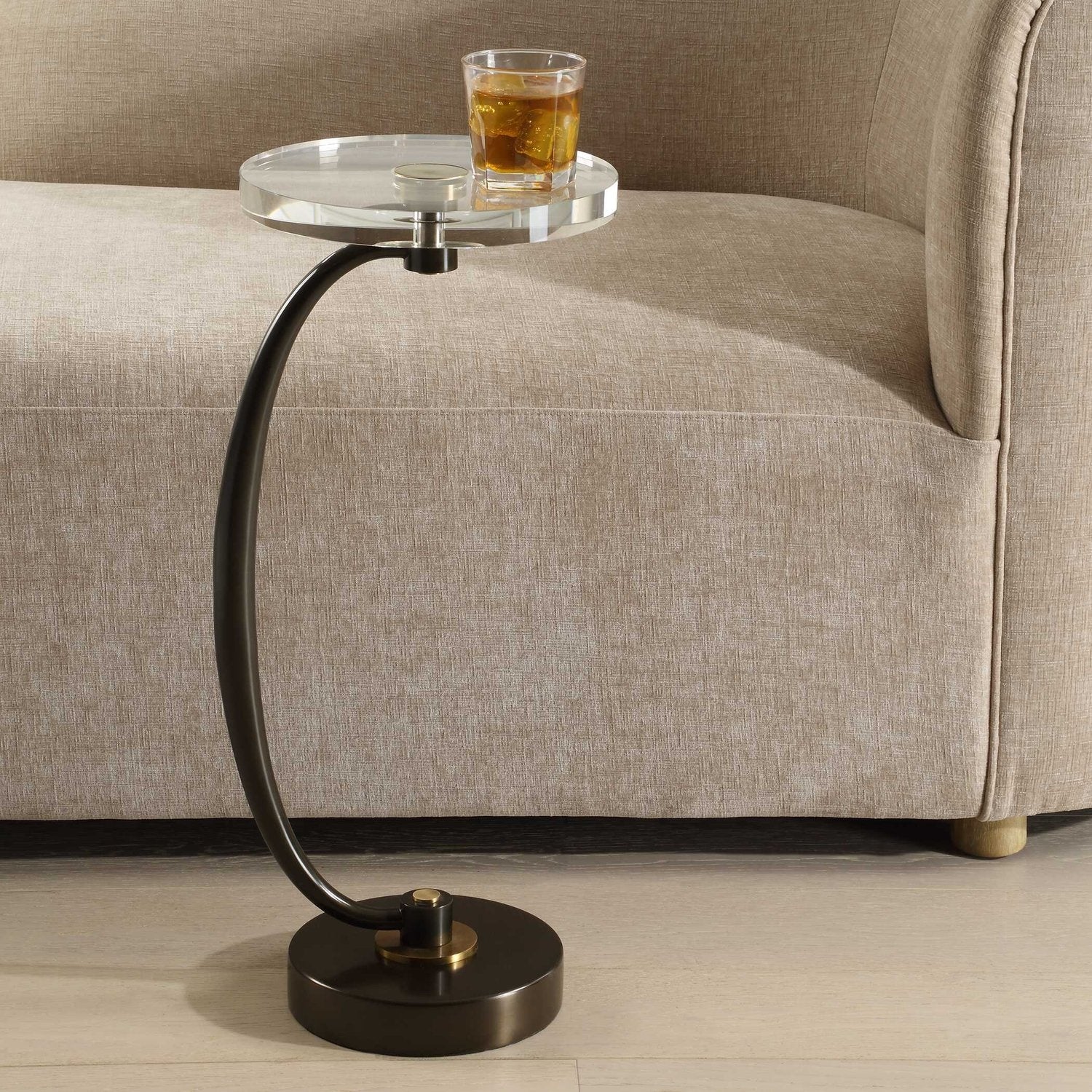 UTTERMOST WAVENEY DRINK TABLE - Side