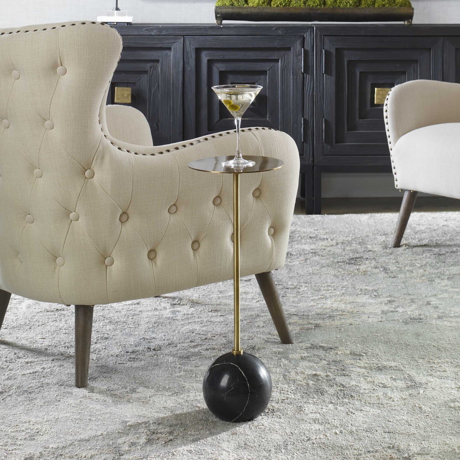 UTTERMOST GIMLET DRINK TABLE - Side