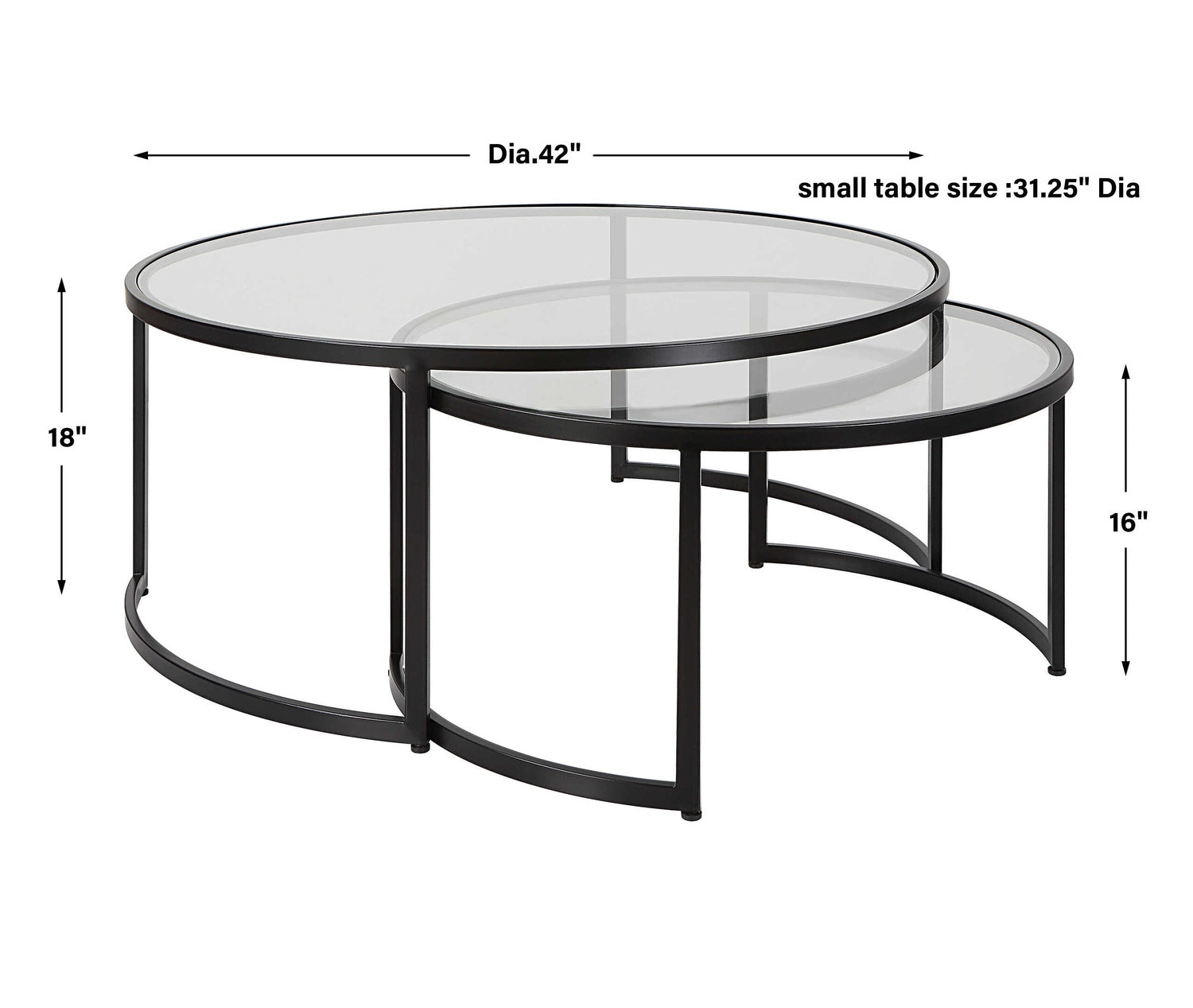 UTTERMOST Rhea Nesting Coffee Tables Set Of 2 - Coffee