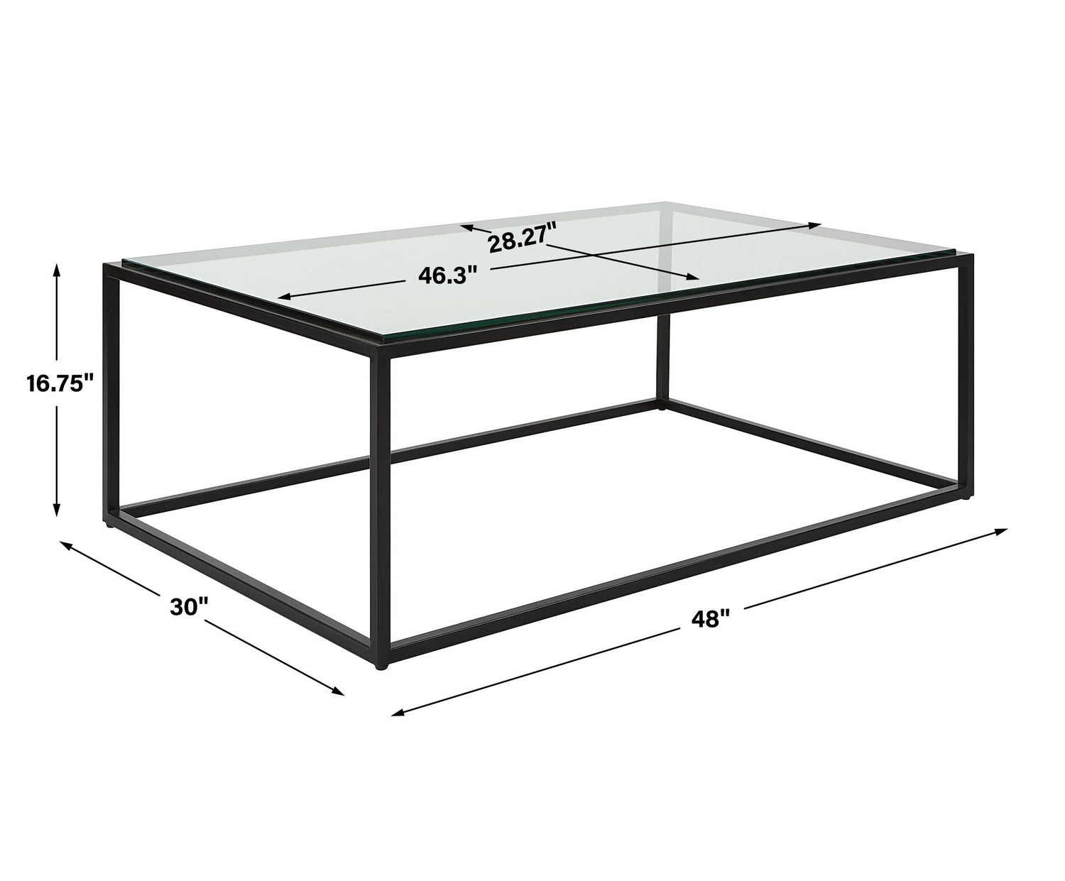 UTTERMOST BRAVURA COFFEE TABLE - Coffee