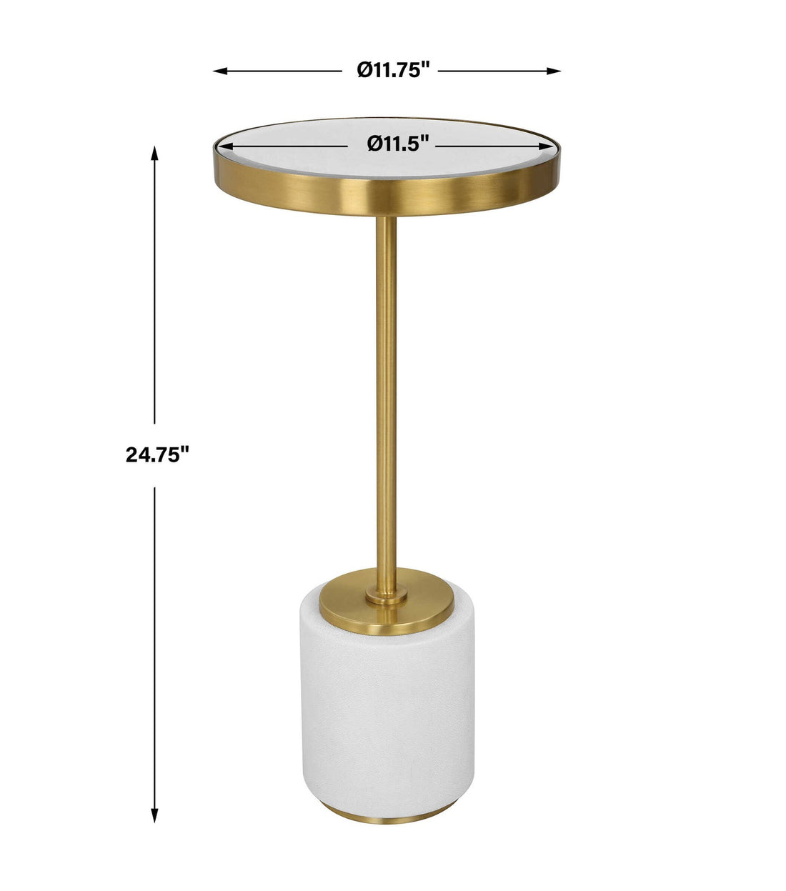 UTTERMOST LAURIER DRINK TABLE - Side