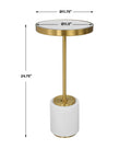 UTTERMOST LAURIER DRINK TABLE - Side