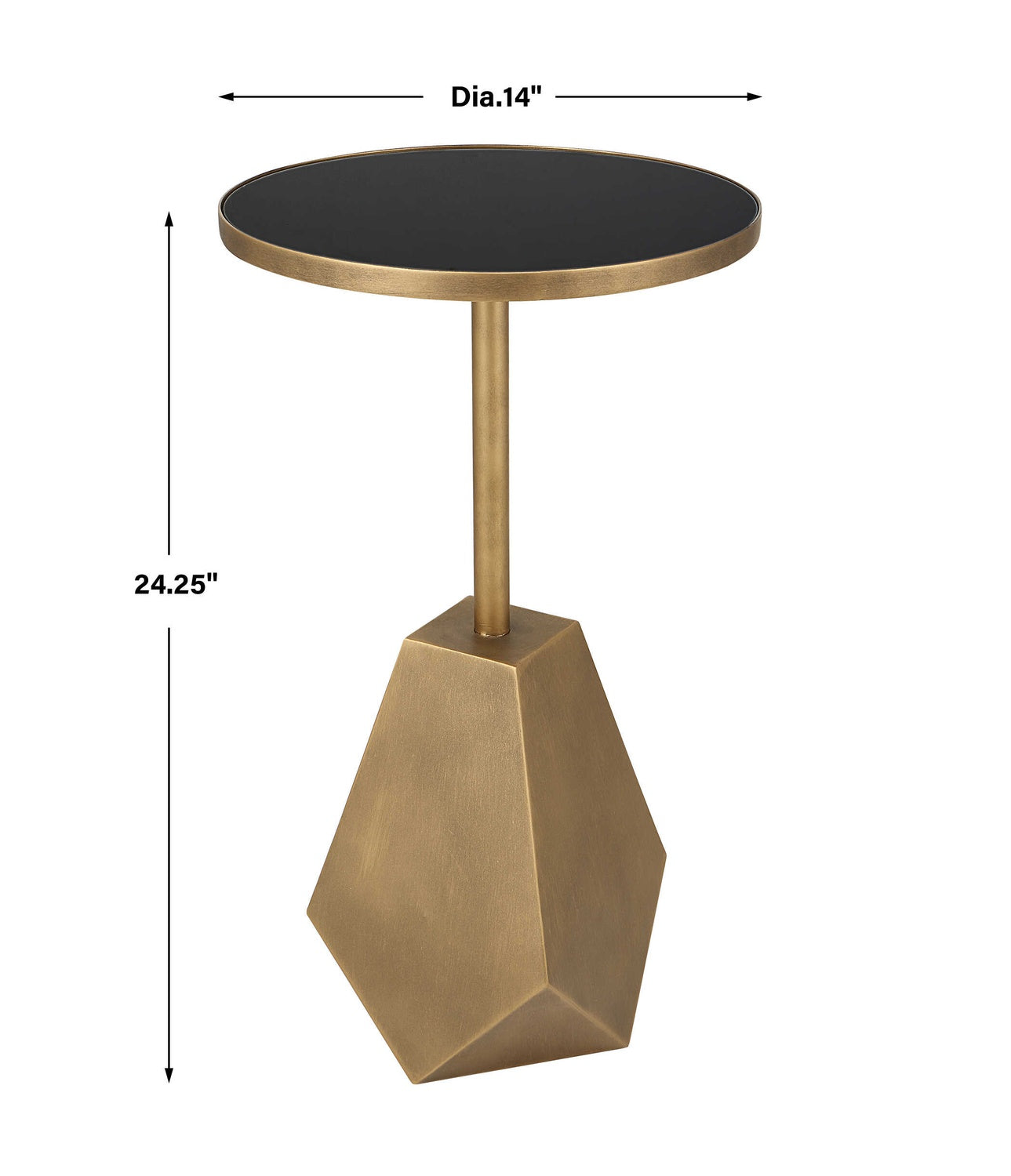 UTTERMOST COMET GEOMETRIC ACCENT TABLE - Side