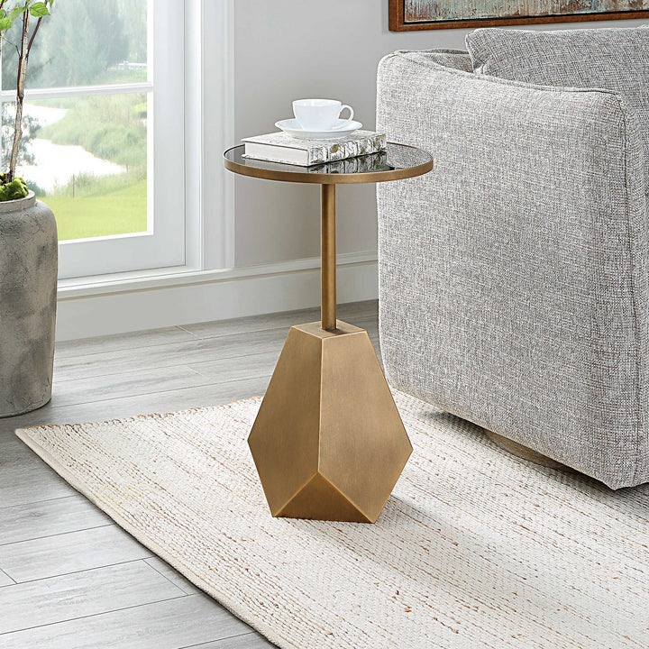 UTTERMOST COMET GEOMETRIC ACCENT TABLE - Side