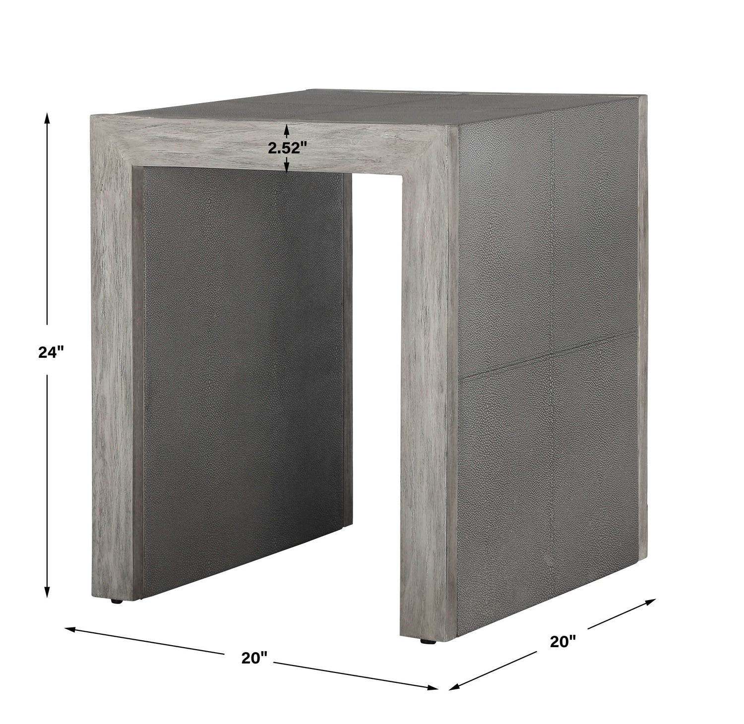 UTTERMOST AERINA MODERN END TABLE - Side