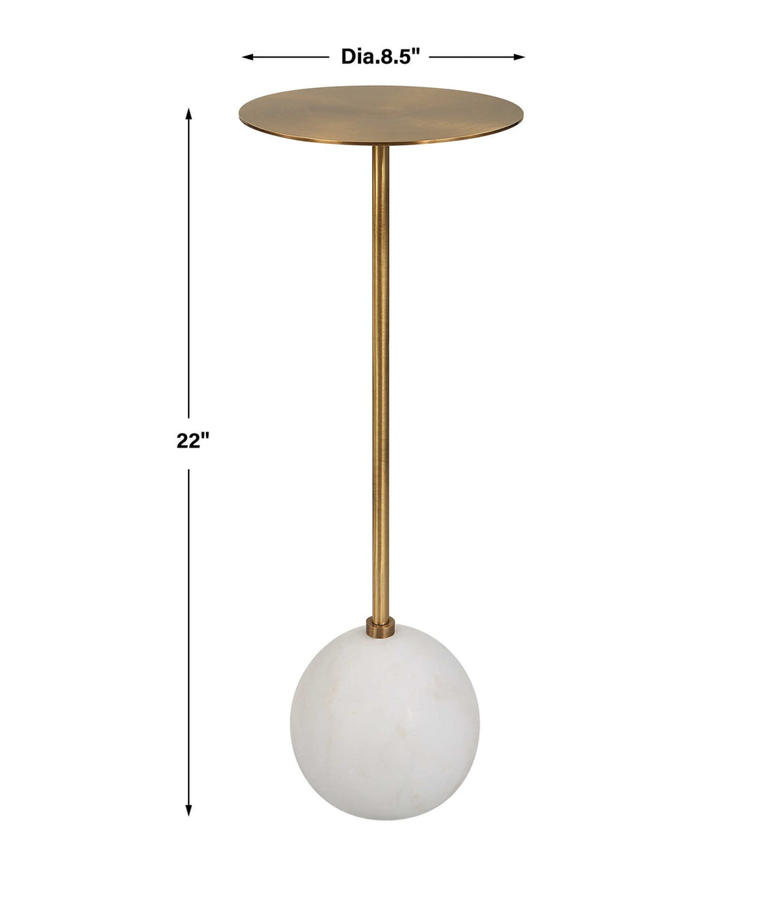UTTERMOST GIMLET DRINK TABLE - Side