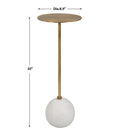 UTTERMOST GIMLET DRINK TABLE - Side