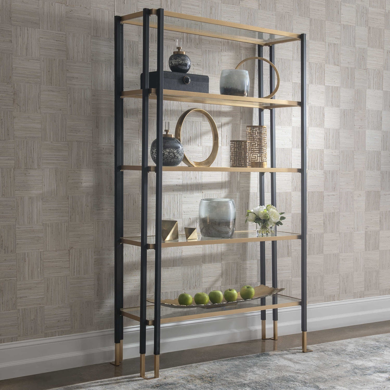 UTTERMOST Kentmore Modern Etagere - Cabinets & Bar