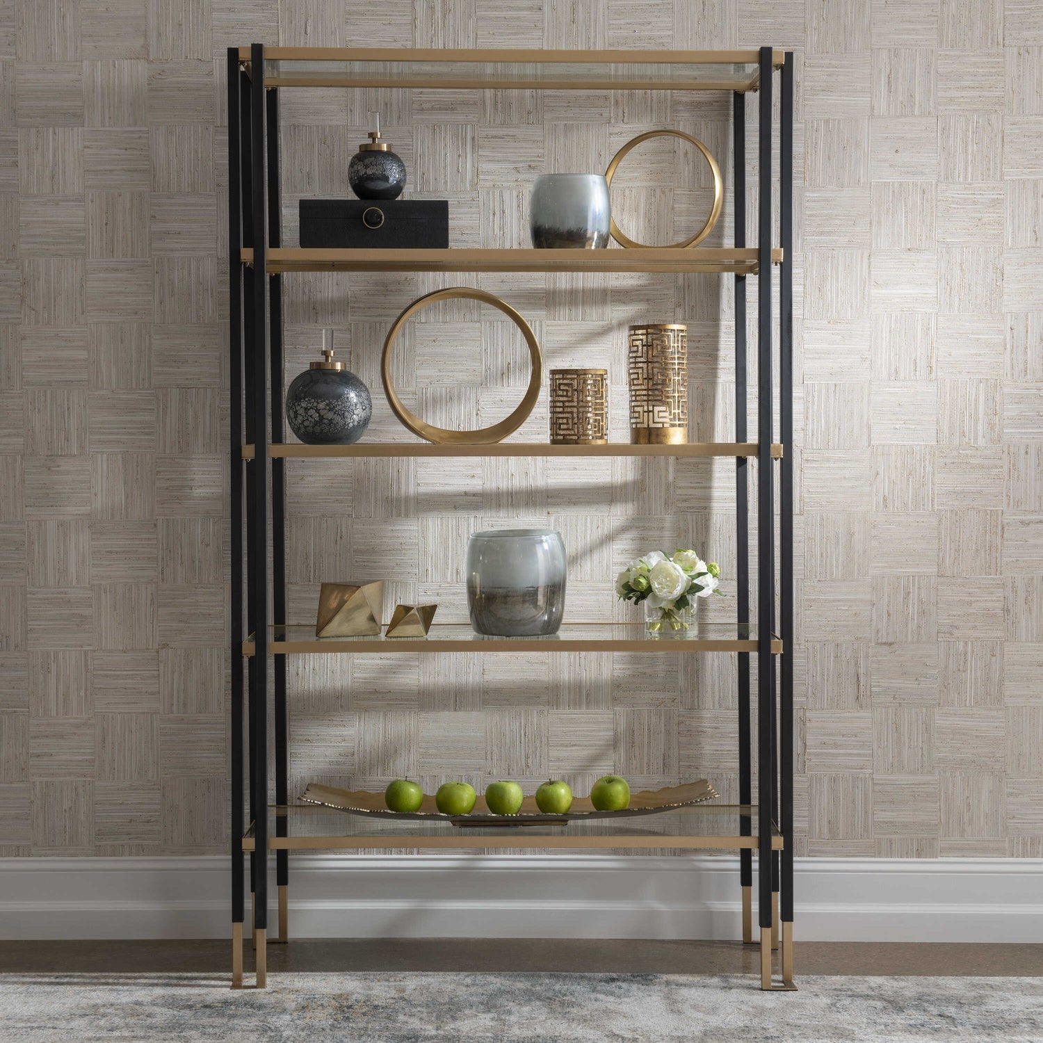 UTTERMOST Kentmore Modern Etagere - Cabinets & Bar