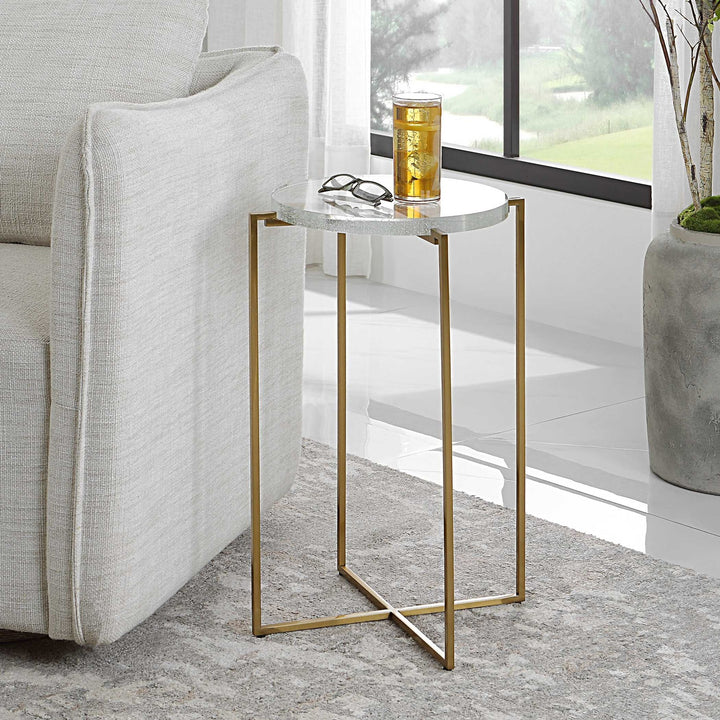 UTTERMOST STAR-CROSSED ACCENT TABLE - Side