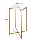UTTERMOST STAR-CROSSED ACCENT TABLE - Side