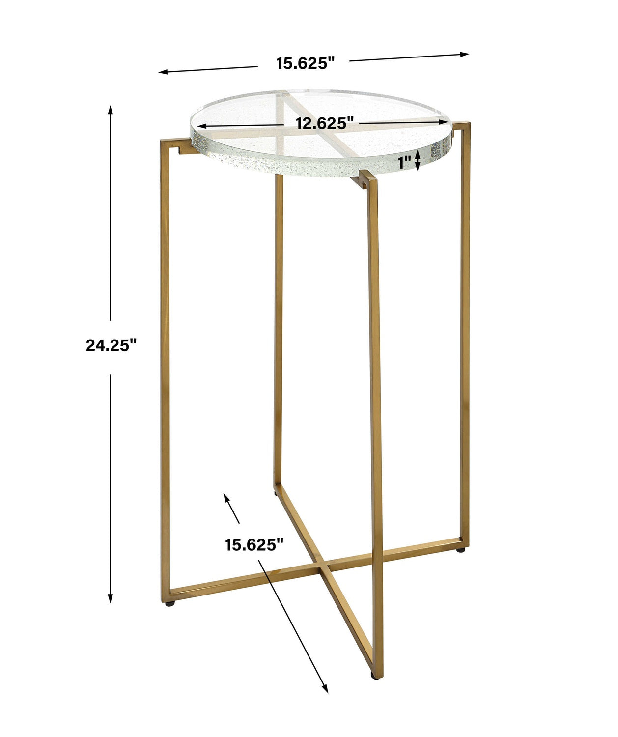 UTTERMOST STAR-CROSSED ACCENT TABLE - Side