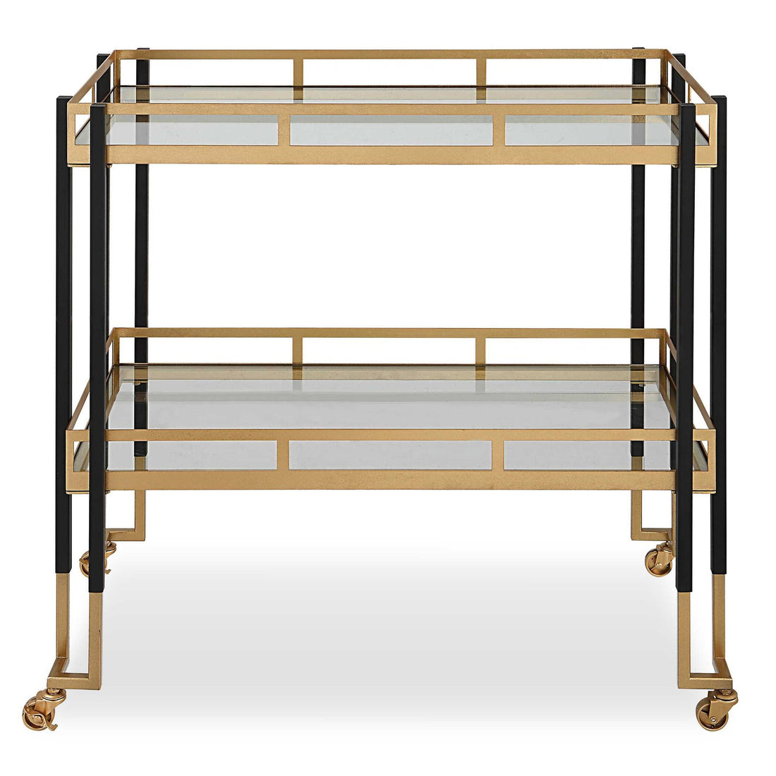 UTTERMOST Kentmore Modern Bar Cart - Cabinets & Bar