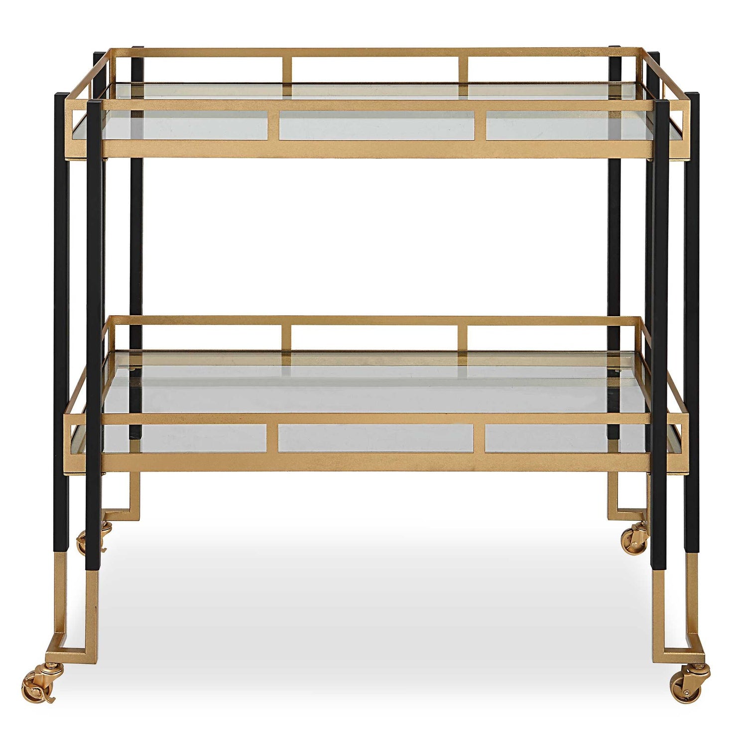 UTTERMOST Kentmore Modern Bar Cart - Cabinets & Bar