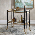 UTTERMOST KENTMORE MODERN BAR CART - Cabinets & Bar