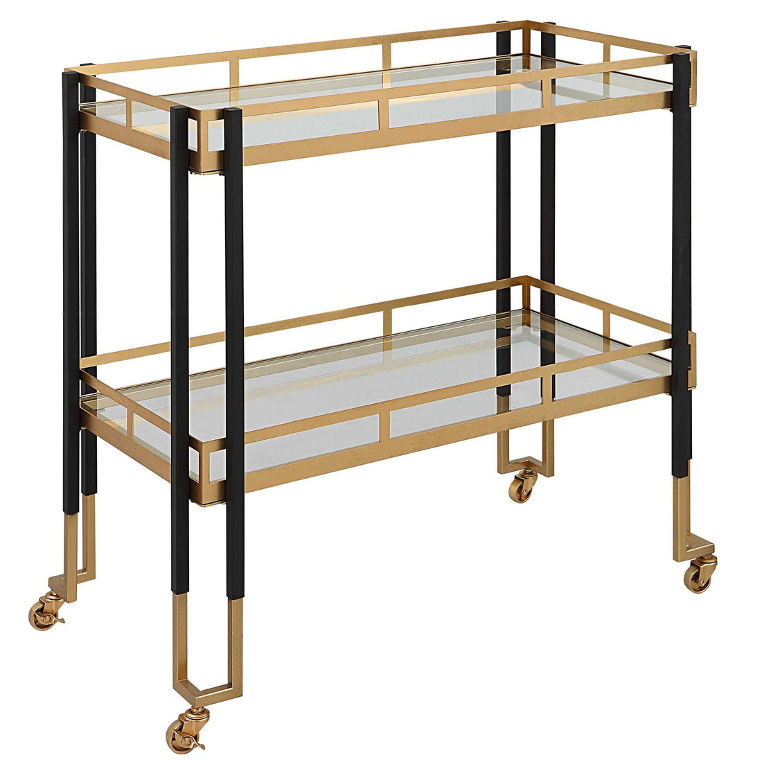 UTTERMOST Kentmore Modern Bar Cart - Cabinets & Bar